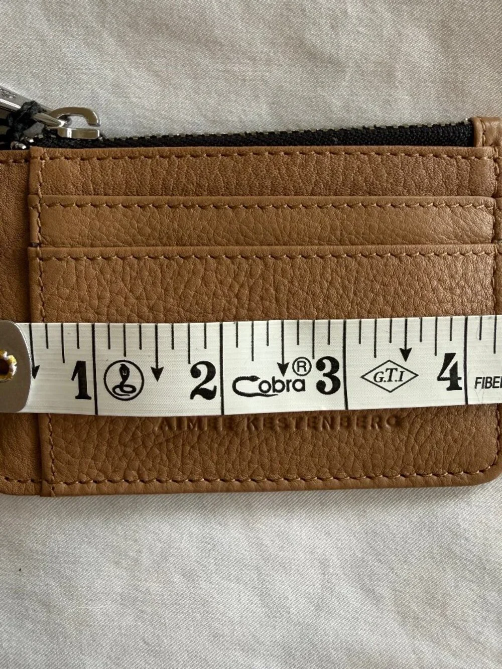 Aimee Kestenberg Aimee Kestenberg 'Alia' Slim ID Vachetta Leather Case w/Keyring